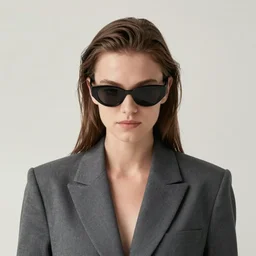 Kim Bassinger in blazer portrait, head straight down, in sun glasses, by artgerm, WLOP
