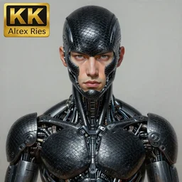 ultra realist intricate detailed painting of a single attractive cyborg male, black scales on face and cyborg tech on body, symmetry accurate features, very intricate details, focus, high resolution, 4 k, artstyle alex ries and hiraku tanaka, award winning