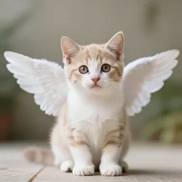 kitten with angel wings