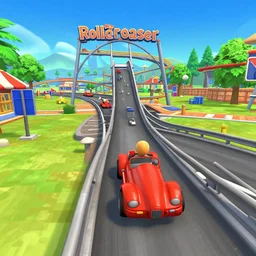 A screenshot from the video game Rollercoaster Tycoon