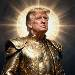 Donald Trump as Borg king, style of Giger