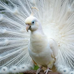 albino peacock parrot nature photography t
