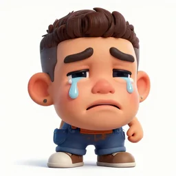 Giga chad crying , digital art , trending on artstation , Hyperdetailed , CGSociety