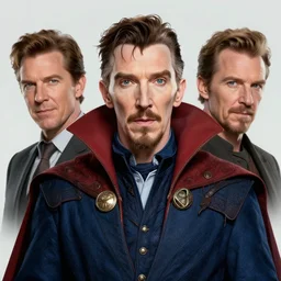 a highly detailed quake portrait of stephen strange, james gurney, james jean