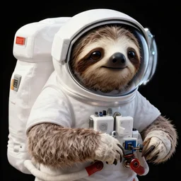 astronaut sloth, extremely detailed, sharp focus, wide view, smooth, digital illustration, by james jean, by rossdraws, frank franzzeta, mcbess, sakimichan, brosmin, danton fadeev, steve simpson