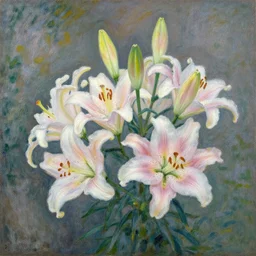 lilies by monet
