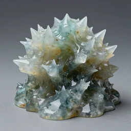 abstract carved sculptural topaz form, wiggly wild smooth bubbly dripping spiky imaginative irrational shape puddles, fluid and dynamic forms, detailed and complex, sharp and smooth, product photo