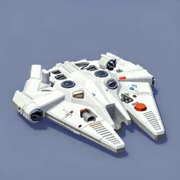 screenshot from a Nintendo 64 game featuring the millennium falcon, low polygon, 90s video game aesthetic