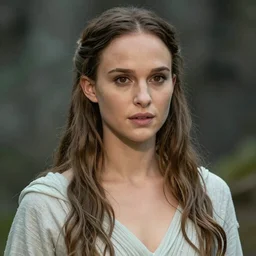 a portrait of natalie portman as a druidic wizard by rebecca guay, michael kaluta, charles vess and jean moebius giraud
