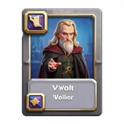 Voldemort as a Clash Royale card