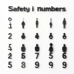 safety in numbers, 0, 1, 2, 3, 4, 5, 6, 7, 8, 9