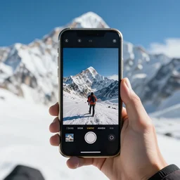 The last photo found on a Himalayan mountain climber's phone
