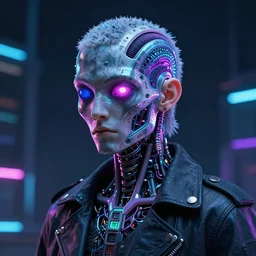 gopnik slavic primitivist android, neonwave style