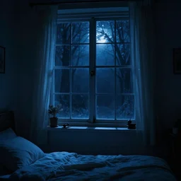 photo of nightmare fuel looking up at your bedroom window at night