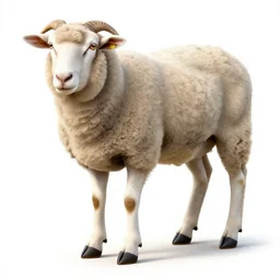 a sheep wearing high heels, high detail
