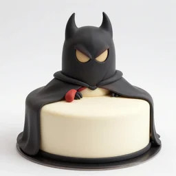 a supervillain made of cake
