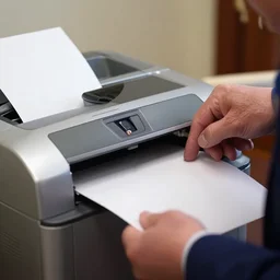 cctv footage of donald trump using a photocopier