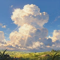 an illustration of ravnica, fantasy beautiful blue sky scenery, cinematic view, epic sky, detailed, concept art, low angle, high detail, warm lighting, volumetric, godrays, vivid, beautiful, trending on artstation, by jordan grimmer, huge scene, grass, art greg rutkowski