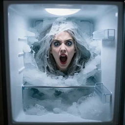 ice cavern inside a fridge, weird