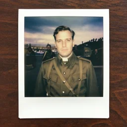old polaroid of bishop in the world war 2