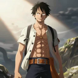luffy from one piece anime as zac from league of legends