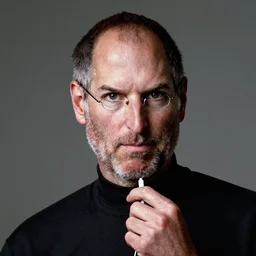 portrait of steve jobs listening to rem on his ipod palo alto 1 9 8 8, in thomas ruff style, 3 5 mm ektachrome
