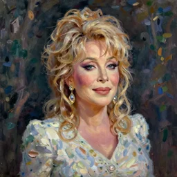 dolly parton art by claude monet