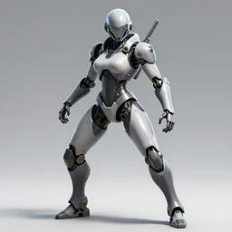 combat ninja robot designed by jony ive, combat stance, warframe art, feminine proportions, detailed helmet, portrait, cyberpunk 2 0 2 0 manual, by steampoweredmikej, by tim bradstreet, inktober, ink drawing, black and white, coloring pages, manga, highly detailed