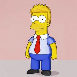 donald trump, the simpsons style