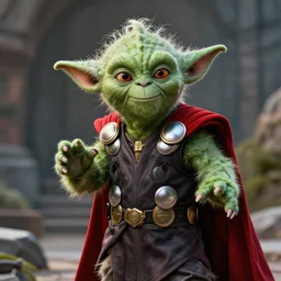Yoda as Thor