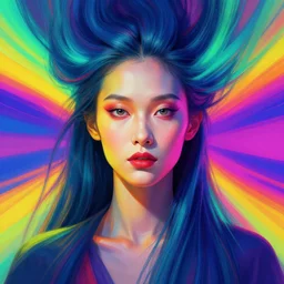 symmetry!! stunning portrait of gaea!! by victo ngai, kilian eng vibrant colours, dynamic lighting, digital art, winning award masterpiece, fantastically beautiful, illustration, trending on artstation, art by greg rutkowski, 8 k