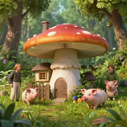🌿🍄🏡🐷, caspar david friedrich, lee madgwick, andrei riabovitchev, artstation, octane render, cry engine, graphics nvidia ray tracing, cgsociety