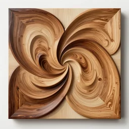 popular decorative art painting with contrasting composition, fractal interference, wood, millennium