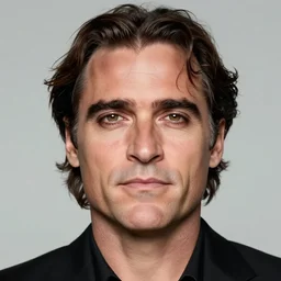 a hyper detailed full face portrait of joaquin phoenix as the king of animals, cow pig sheep chicken, horror, sideshow figurines, diablo 4 lilith, by yusuke murata, by hiroya oku, by dorian cleavenger, by tom bagshaw, by zdzisław beksinski, trending on artstation
