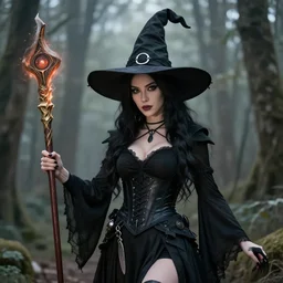 photograph of a real-life beautiful witchblade. Extremely detailed. 8k