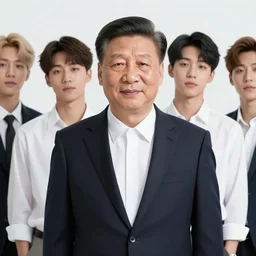 xi jinping in a kpop group