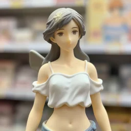 figurine of saturn depicted as a woman wearing an elegant summer blouse, personification, official store photo, symbolization, commercial photo, featured on amiami, lovecraftian, 8 k, 8 5 mm, beautiful composition, smooth curves