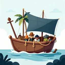 treasure island mystical illustration