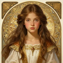 depiction of young pocahontas girl, d & d, fantasy, intricate, elegant, highly detailed, digital painting, artstation, concept art, smooth, sharp focus, illustration, art by artgerm and greg rutkowski and alphonse mucha