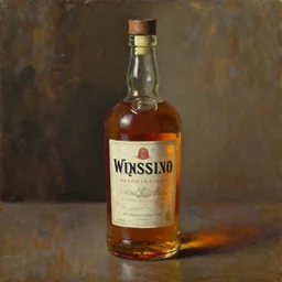oil painting of whiskey bottle, art by anders zorn, wonderful masterpiece by greg rutkowski, beautiful cinematic light, american romanticism by greg manchess, creation by tyler edlin