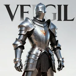 vergil devil may cry 5 as a knight during middle ages, full plate armor, digital render, promotional art, ultra high quality, wallpaper, sharp, 4 k, intricate, trending on artstation