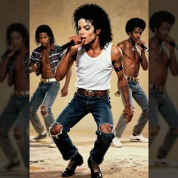 big nose michael jackson afro young afro jackson 5 poster as a black rapper 1 9 7 0 s, the hood, tattoos, dancing, poster tour, art work, ripped, 6 pack, rapping, grime, michael jackson, uhd, sharp, detailed, cinematic 4 k