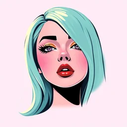 face icon stylized minimalist ladygaga, loftis, cory behance hd by jesper ejsing, by rhads, makoto shinkai and lois van baarle, ilya kuvshinov, rossdraws global illumination