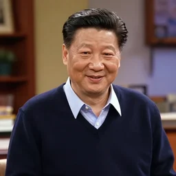 xi jingping as 9 0 s american sitcom dad smile