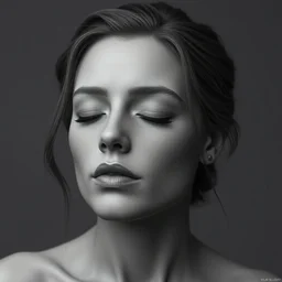 3 d portrait of gina ( ( closed eyes ) ) by vitaly bulgarov, ultra hyper realistic, cgi, trending on artstation
