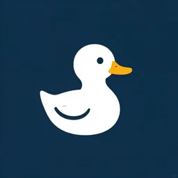 a duck, modern, pictorial mark, iconic logo symbol