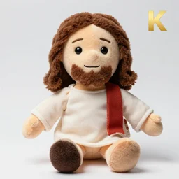 Jesus plush doll, 8k, photography, studio photo