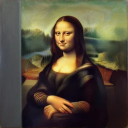 oil on canvas painting by edward hopper of the mona lisa