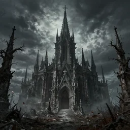 a beautiful cinematic landscape photo in the style of Bloodborne, very detailed and sharp 8k,