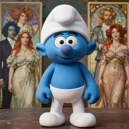 portrait of idris elba smurf cosplay, by giuseppe arcimboldo and paul barson and annie leibovitz and faith yata and artgerm and alphonse mucha, photorealistic, f 1. 8, soft lightning, high detail, 8 k